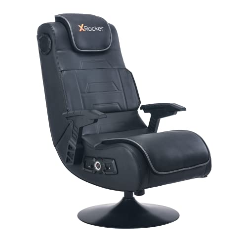 X Rocker Pro Lounging Video Gaming Pedestal Chair, with Vibration, Wireless Audio Force Modulation...