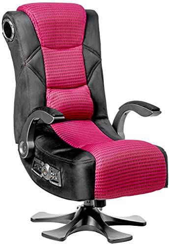 X Rocker 2.1 Sound Wireless Bluetooth 4 Speaker Video Gaming Chair, with Pedestal Base and High Tech...