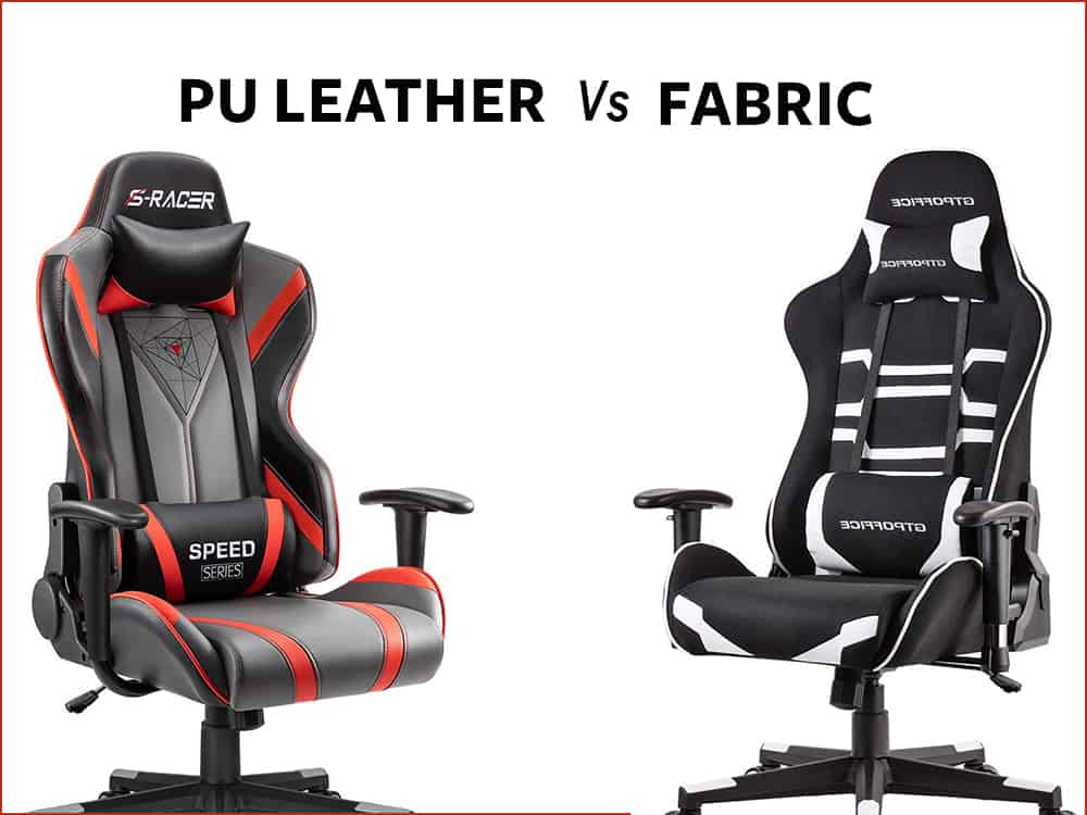 PU Leather vs Fabric Gaming Chair